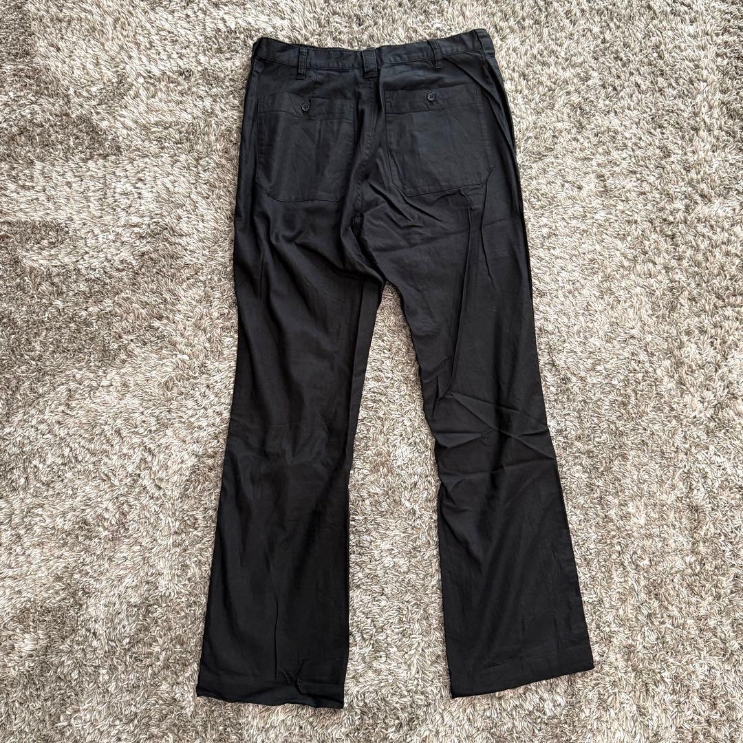 Y's ブラック フレアスラックス サイズ3 サイドライン　y2k