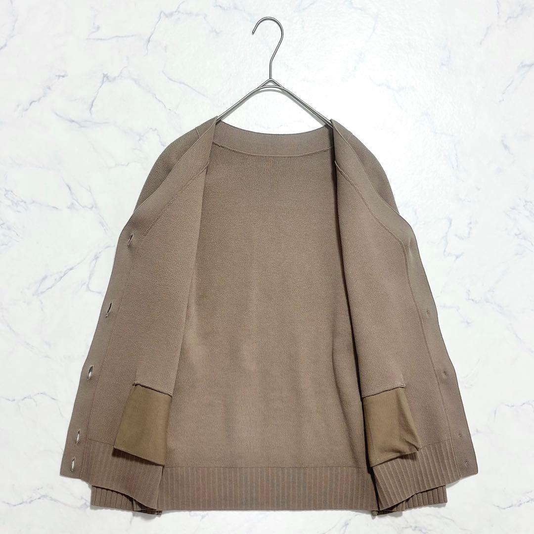 【美品】NOBLE ノーブル / スムース編みオーバーカーデ 24AW