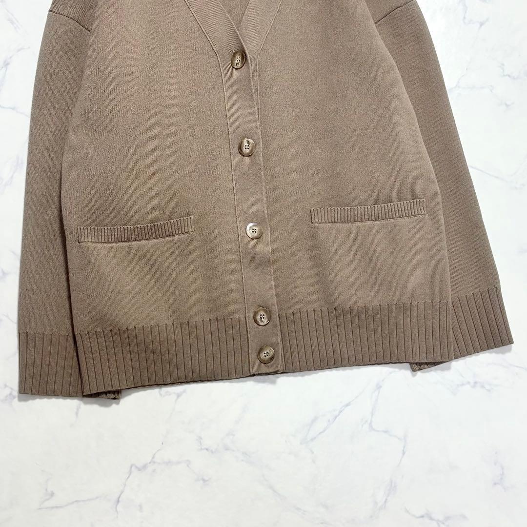 【美品】NOBLE ノーブル / スムース編みオーバーカーデ 24AW