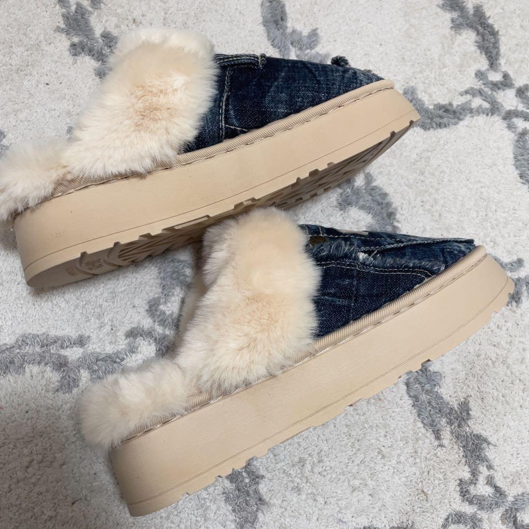 ☆専用☆3 点セット デニム リメイク ファー サンダル