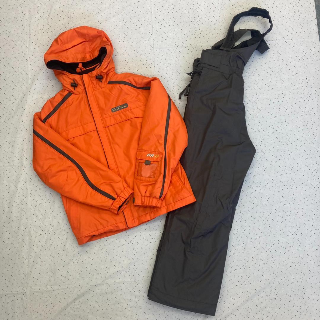【新品未使用】フェニックス スキーウェア キッズ 140 上下 オレンジ