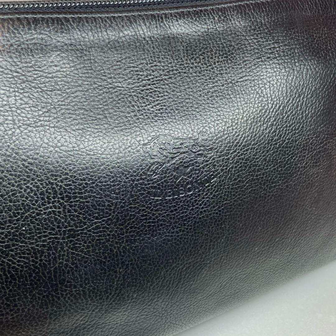 イルビゾンテ(ILBISONTE)ショルダーバッグ 本革 黒