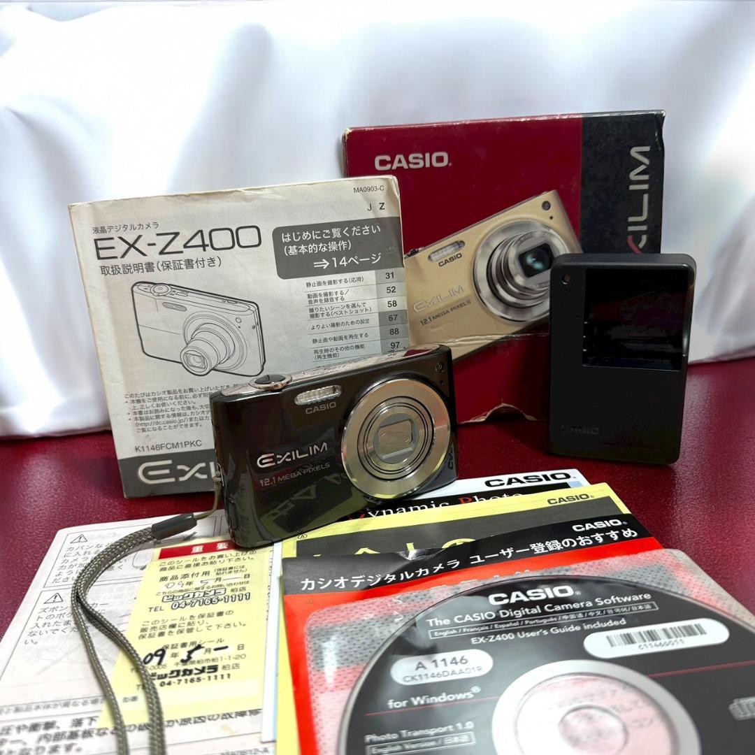 カシオ EX-Z400 BN コンパクトデジタルカメラ EXILIM ZOOM