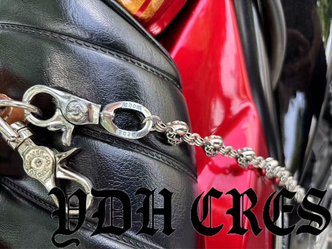 バイカー必須　ウォレット用プレーン　シルバーチェーン　TYPE1　QBKB0