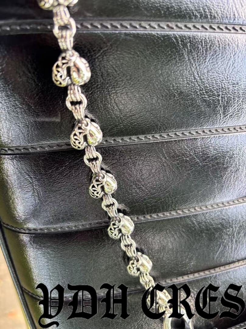 バイカー必須　ウォレット用プレーン　シルバーチェーン　TYPE1　QBKB0