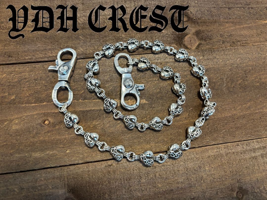 バイカー必須　ウォレット用プレーン　シルバーチェーン　TYPE1　QBKB0