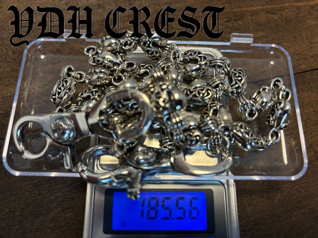 バイカー必須　ウォレット用プレーン　シルバーチェーン　TYPE1　QBKB0