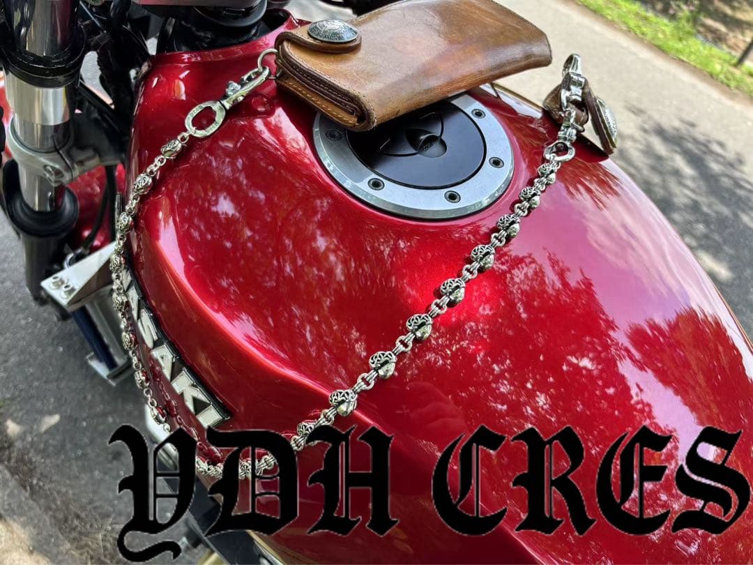 バイカー必須　ウォレット用プレーン　シルバーチェーン　TYPE1　QBKB0