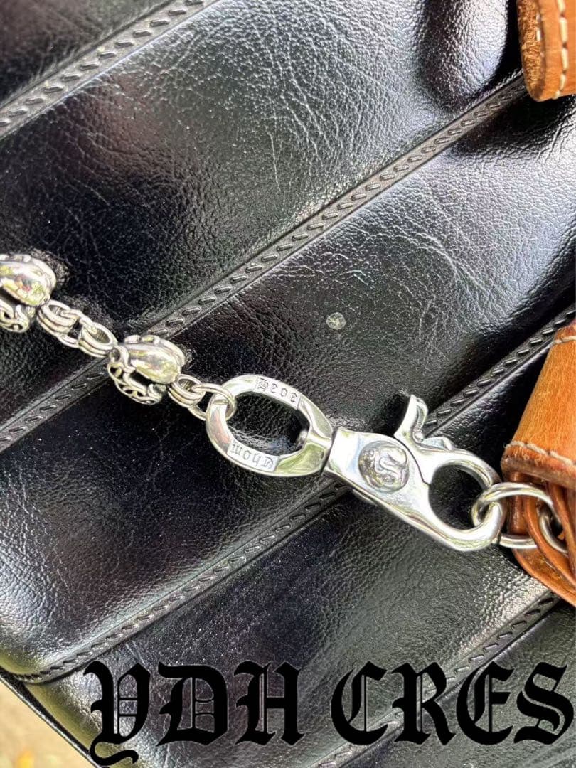 バイカー必須　ウォレット用プレーン　シルバーチェーン　TYPE1　QBKB0