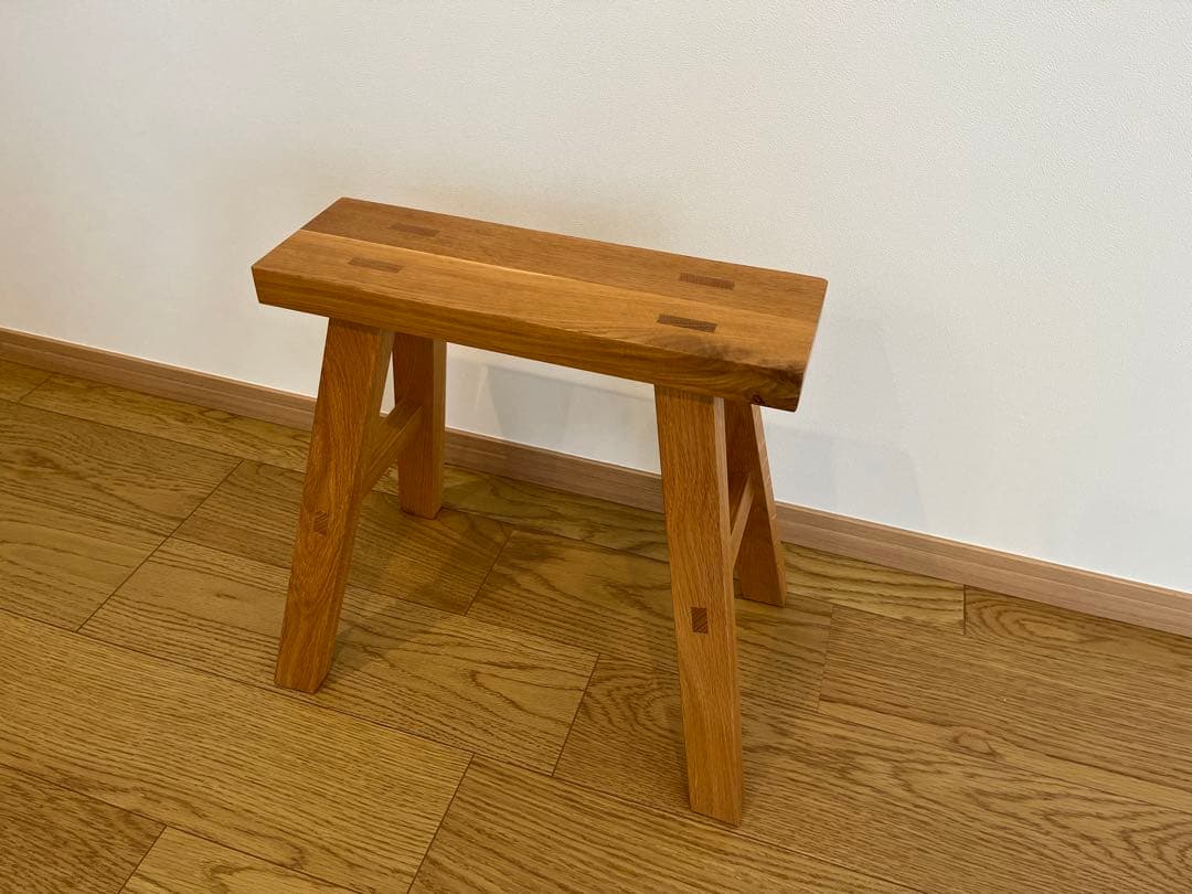 【美品】無印良品　MUJI ベンチ　オーク材　小　廃盤品