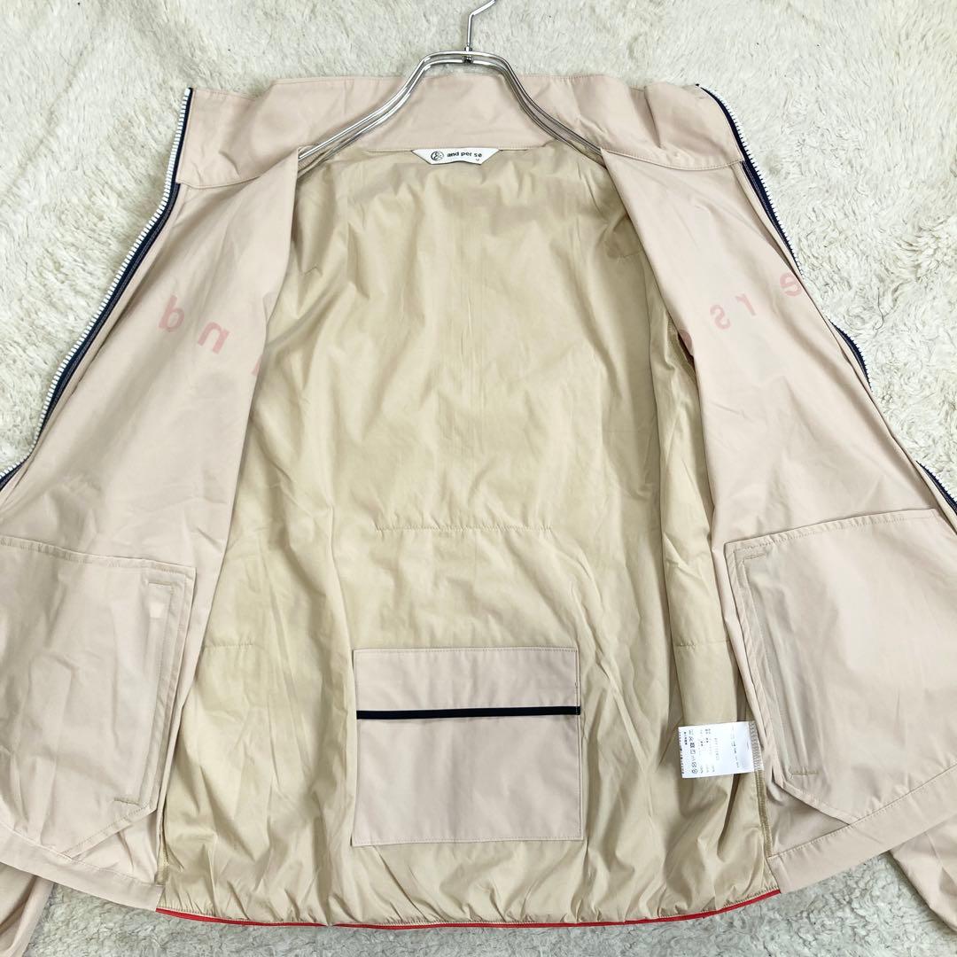 極美品・24AW✨アンパスィ　エアジャスターフルジップブルゾン　ゴルフ　中綿