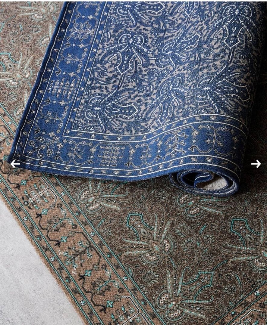 JOURNAL STANDARD FURNITURE ペイズリー柄　ラグ