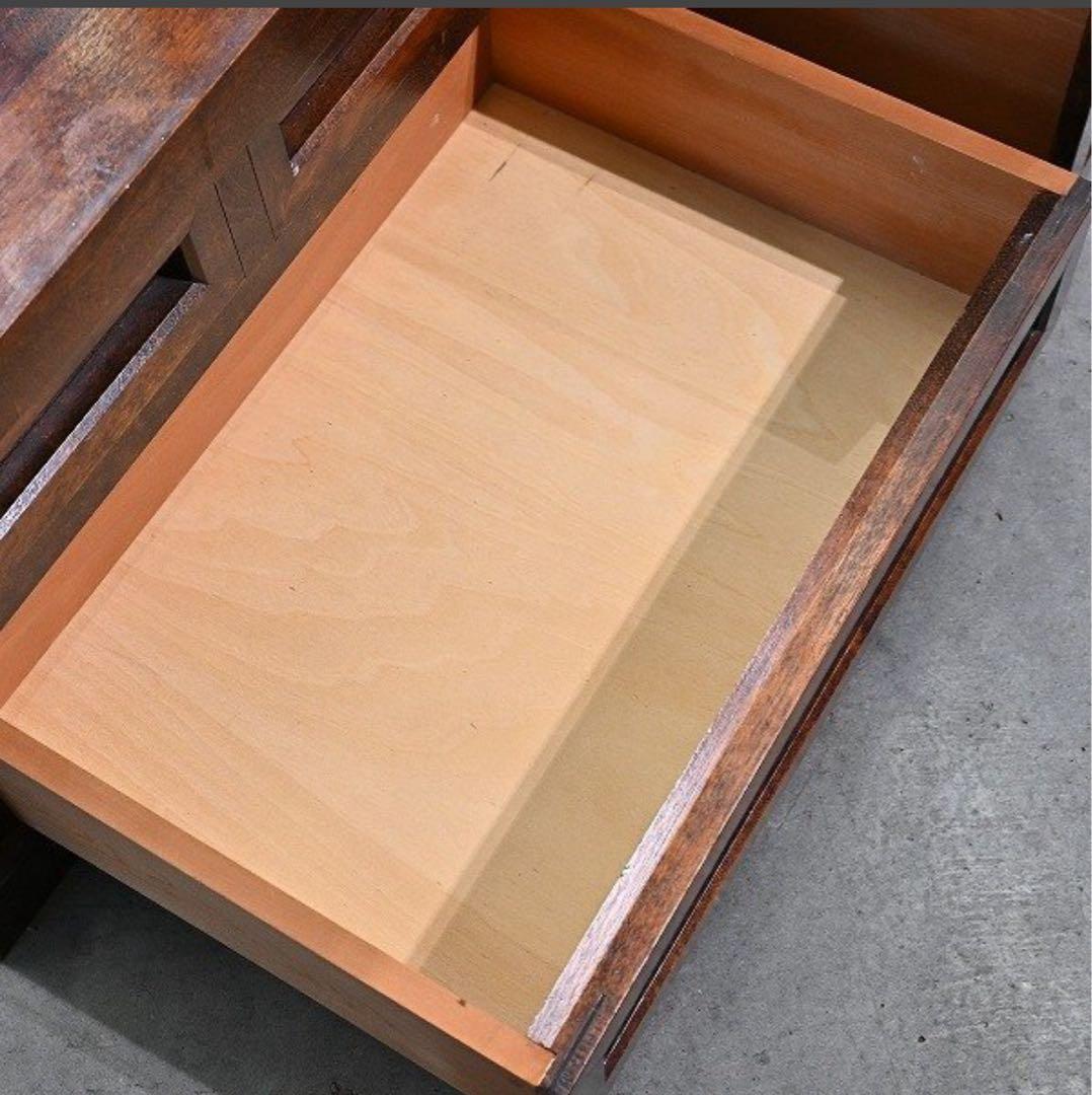 松本民芸家具 ドレッサー ミズメザクラ 無垢材 鏡台 引き出し 4杯 収納棚