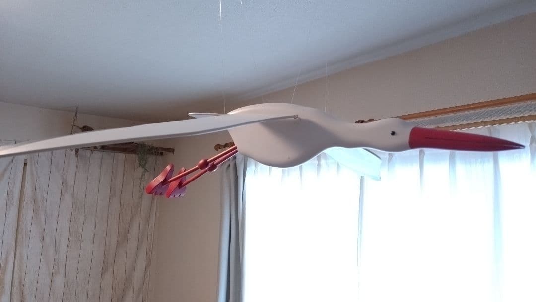 クレフト社　廃盤　コウノトリ モビール