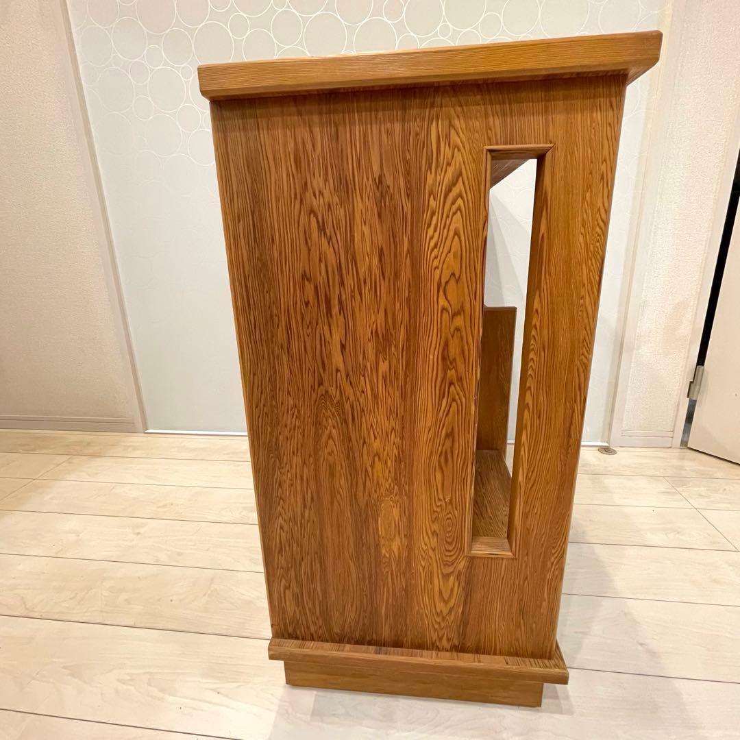 【希少】世界遺産屋久杉 茶棚 キャビネット 飾り棚 茶箪笥 和家具 焼印