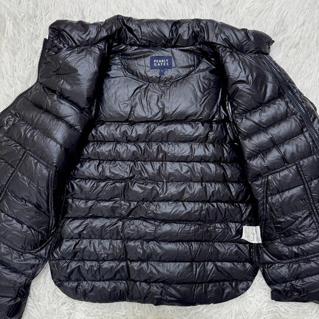 極美品✨ パーリーゲイツ 2way ダウン ジャケット 袖脱着 軽量 ブラック