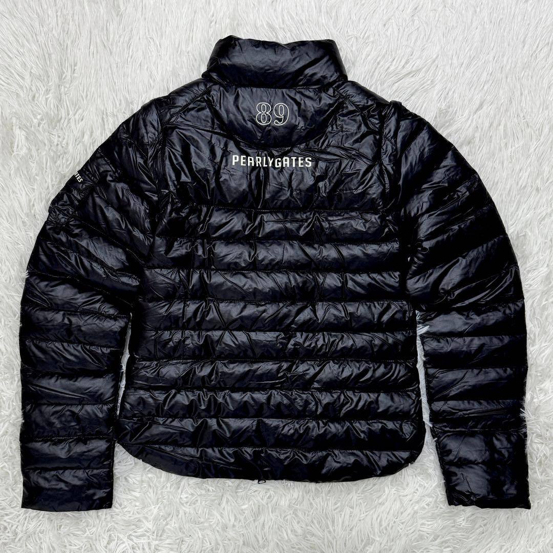 極美品✨ パーリーゲイツ 2way ダウン ジャケット 袖脱着 軽量 ブラック