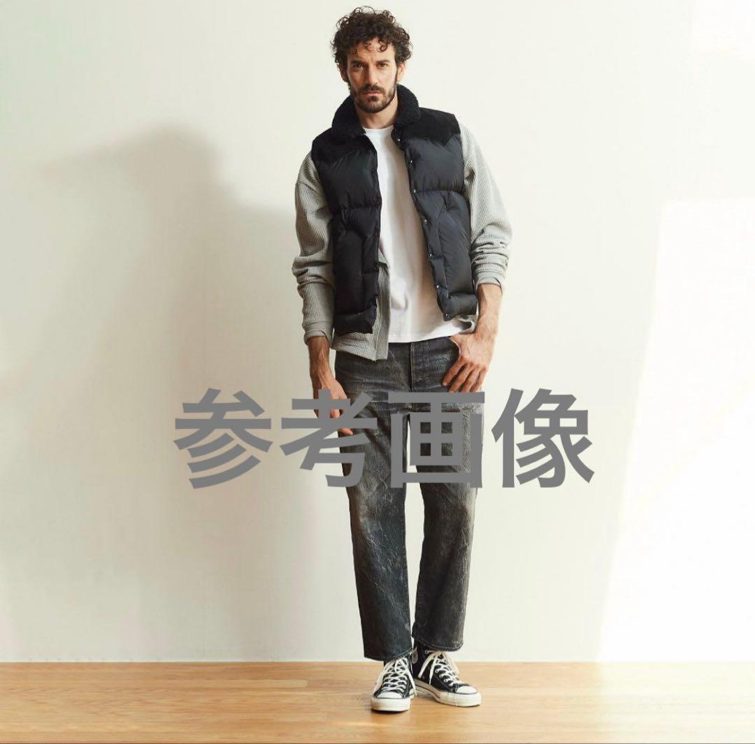 ロッキーマウンテン ダウンベスト レザー 黒 38 ダウン ベスト 木村拓哉