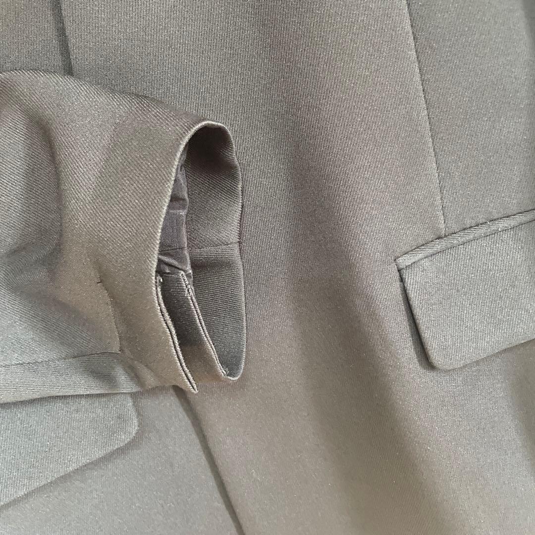 アダムエロペ　シェイプフォルムシングルジャケット　ノーカラージャケット