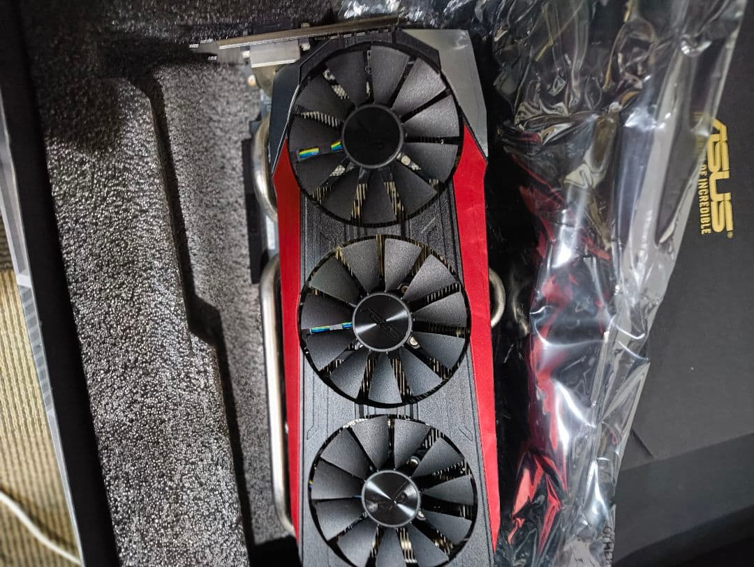 asus AMD Radeon　R9-fury 箱付き