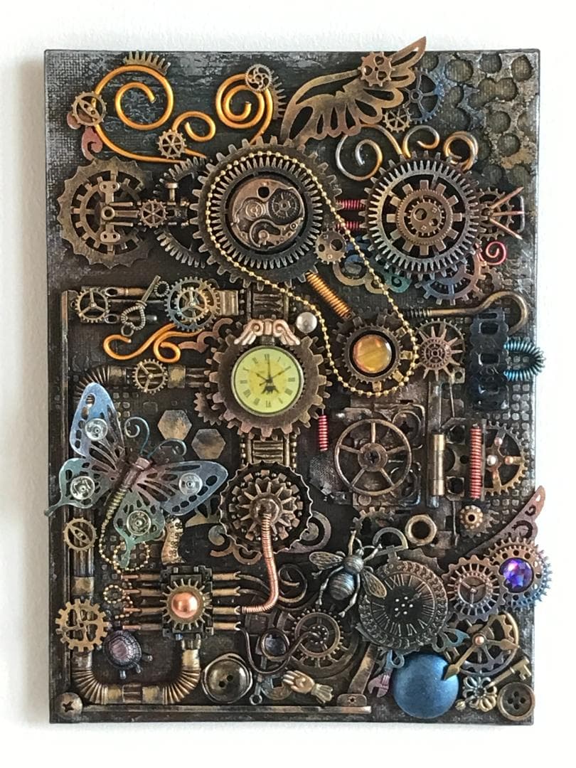 テクスチャーアート 絵画 原画 スチームパンク .M.