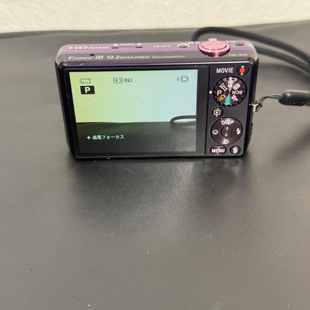 SONY ソニー Cyber-shot DSC-WX5 パープル デジカメ