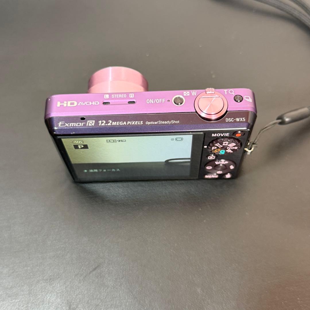 SONY ソニー Cyber-shot DSC-WX5 パープル デジカメ
