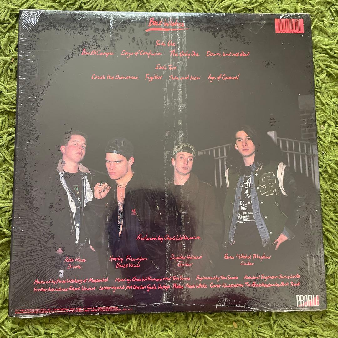 Cro-Mags Best Wishes profile盤シュリンク付きレコード