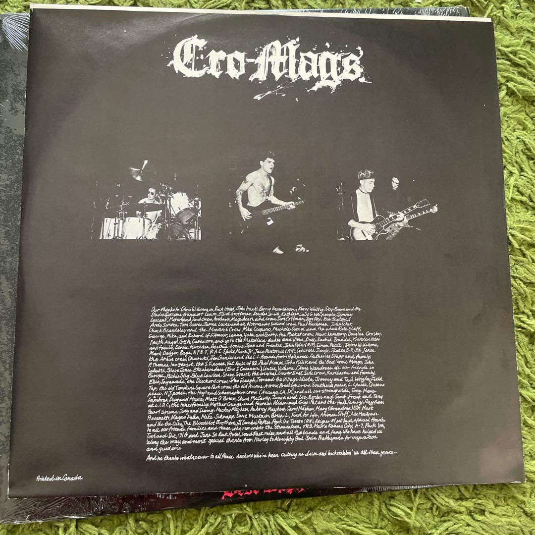 Cro-Mags Best Wishes profile盤シュリンク付きレコード