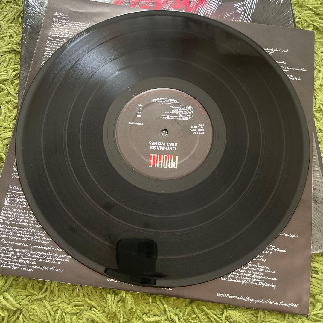Cro-Mags Best Wishes profile盤シュリンク付きレコード