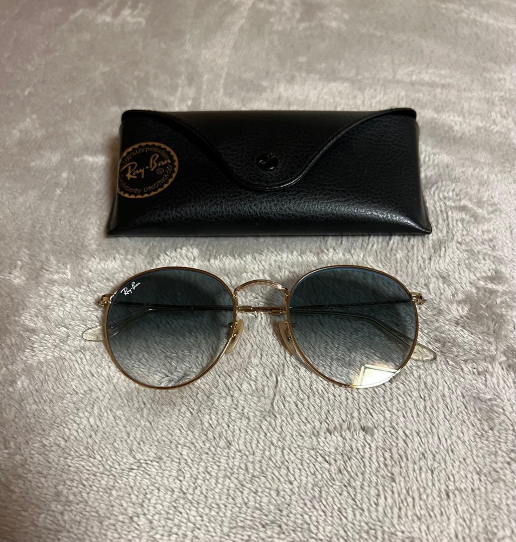 Ray-Ban レイバン　サングラス　ライトブルー×ゴールド