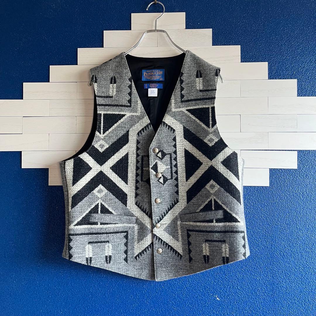 PENDLETON ネイティブ柄 ウールベスト/ WOOL VEST レア物