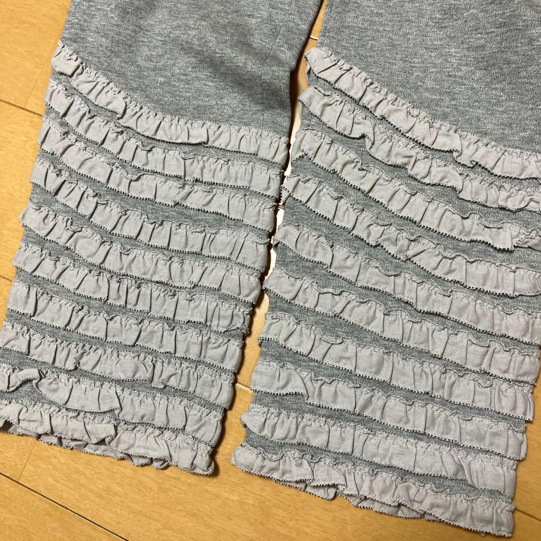 新品未使用　タグ付き　ピンクハウス 裾ピコフリルレギンス　グレー
