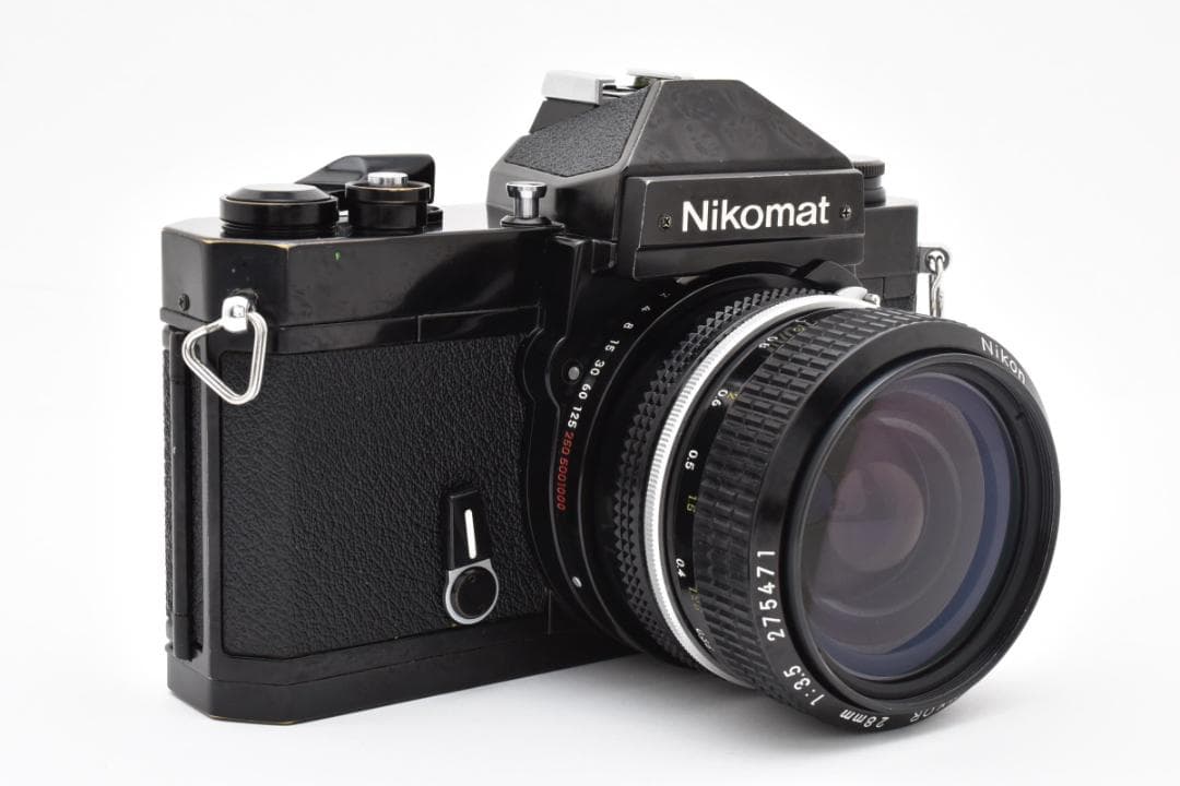 完動良品 ニコマートFT2 黒 + 28mm F3.5 非Ai｜モルト交換済