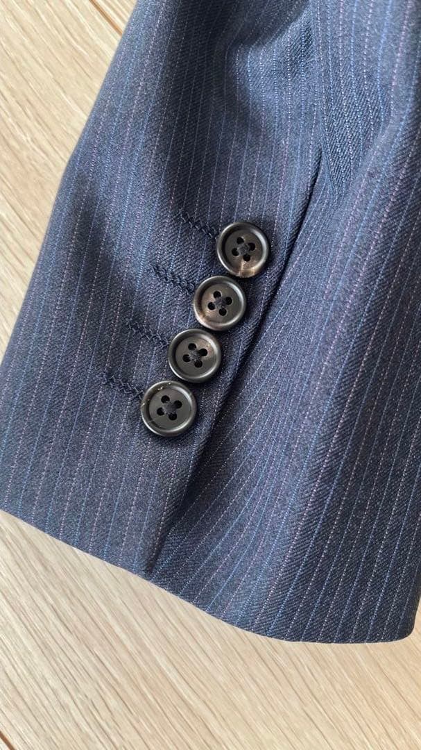 極美品　Paul Smith セットアップゼニアネイビー　ストライプ　 L 現行