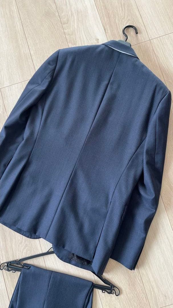 極美品　Paul Smith セットアップゼニアネイビー　ストライプ　 L 現行