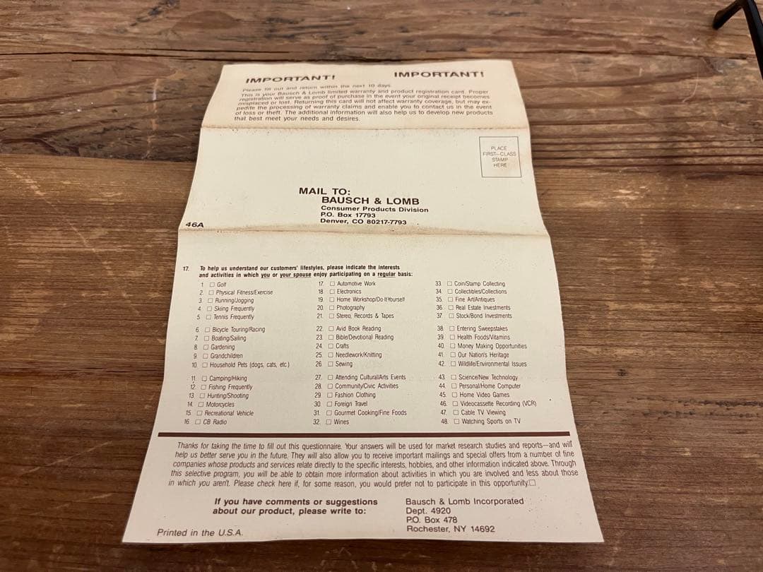 B&L Ray-Ban クラブマスター