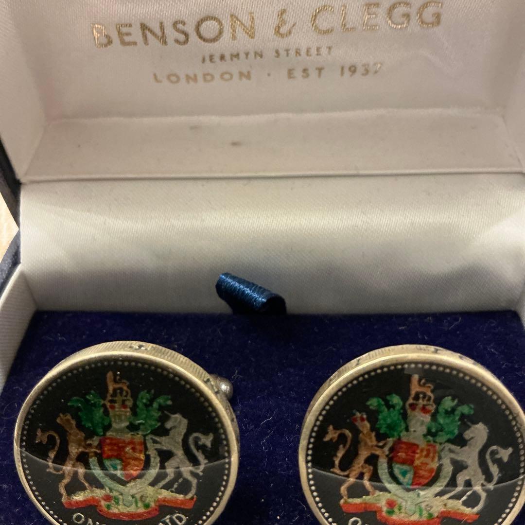 【まとめ買い用】BENSON & CLEGG カフリンクス×２組