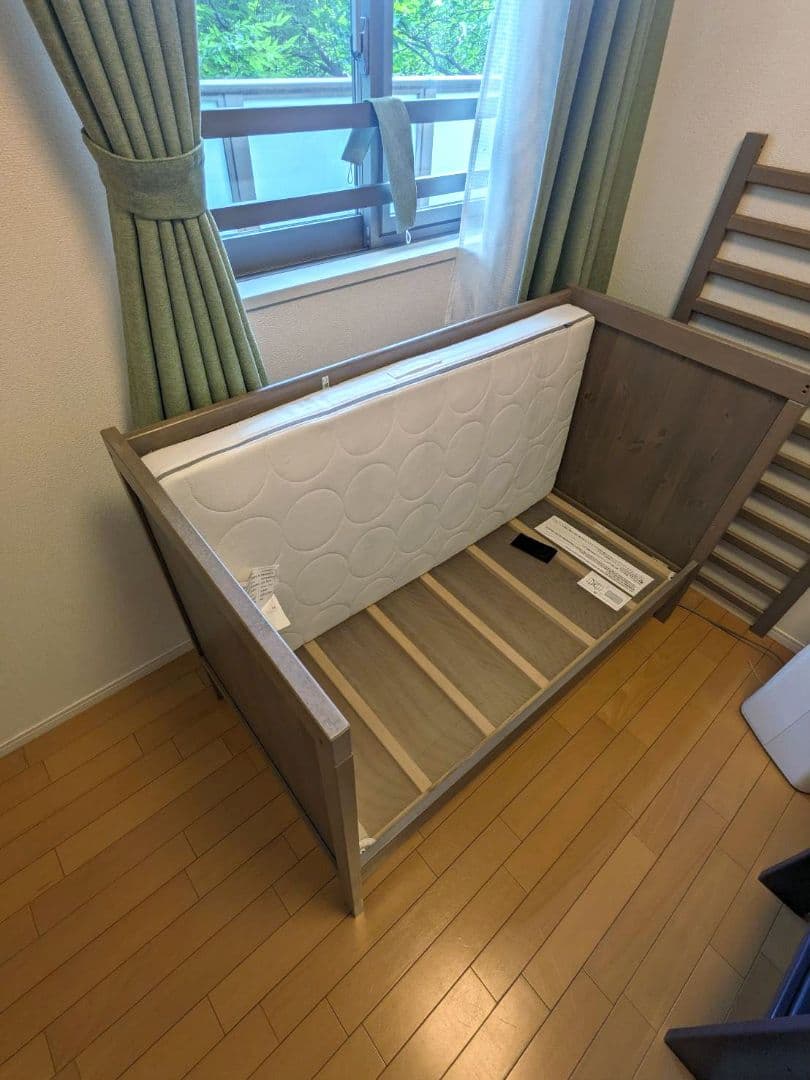 IKEA ベビーベッド Sundvik Crib グレー