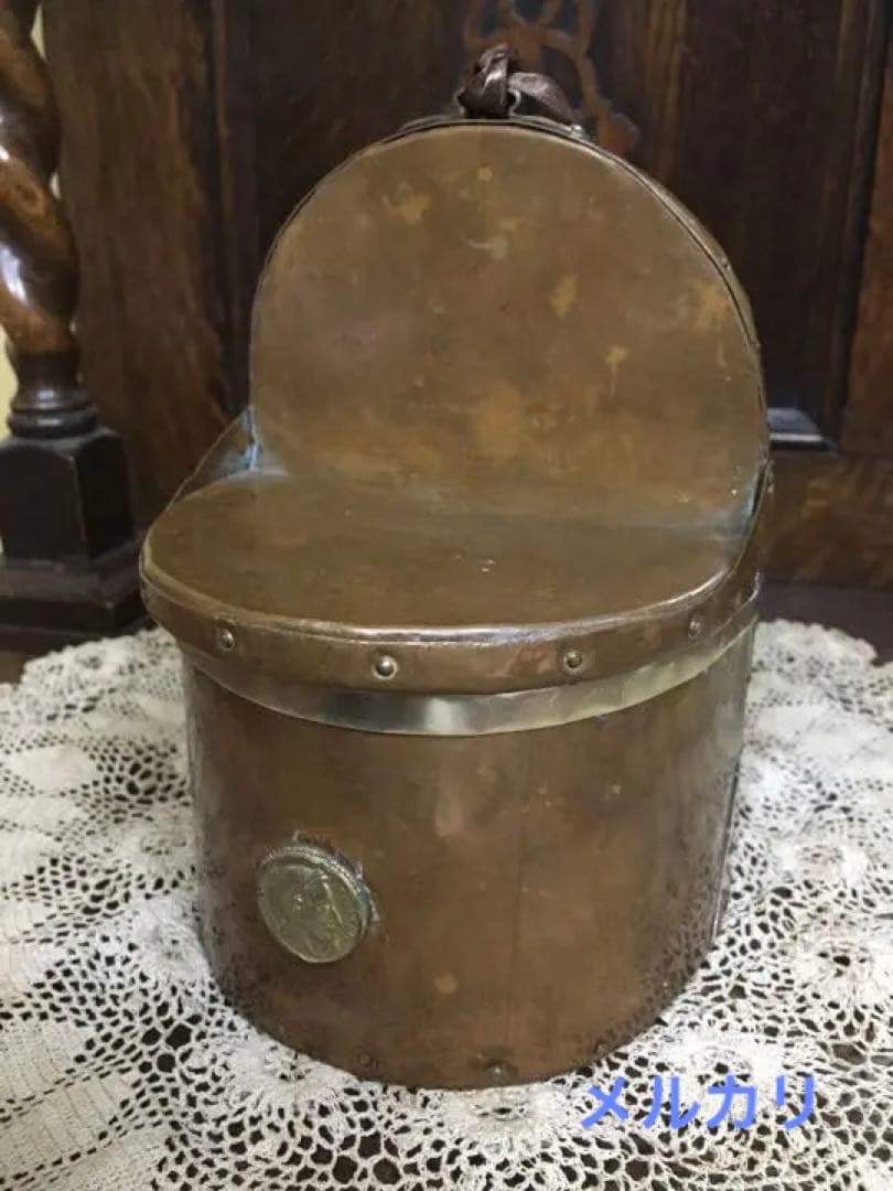 フランス★ナポレオン3世 アンティーク 貴重な銅の壁掛け★小物入れ 骨董 