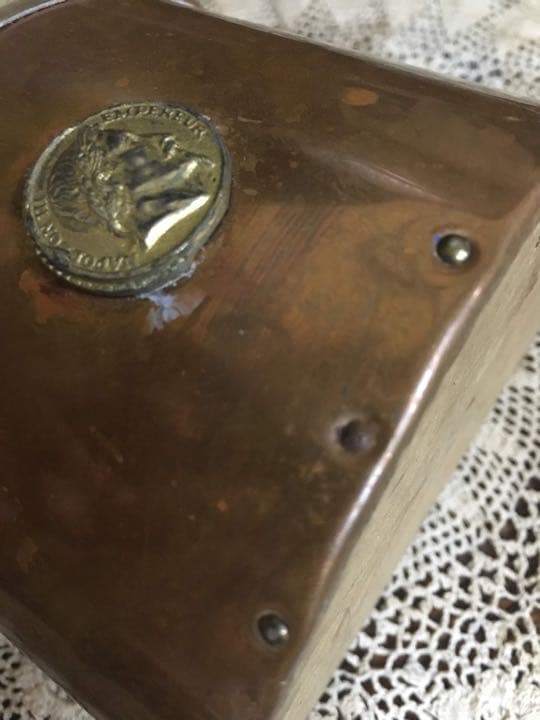 フランス★ナポレオン3世 アンティーク 貴重な銅の壁掛け★小物入れ 骨董 