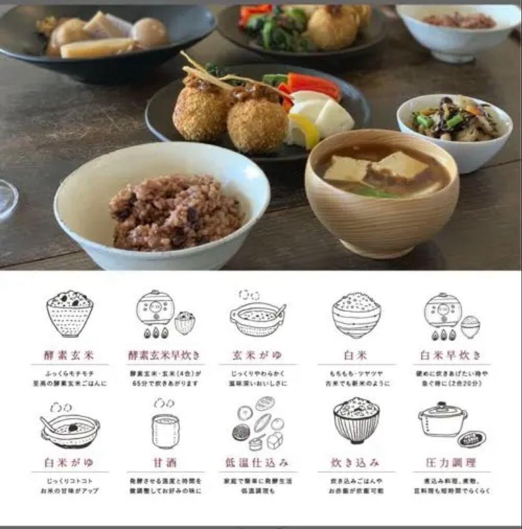 酵素玄米炊飯器 酵素玄米Labo 8合炊き