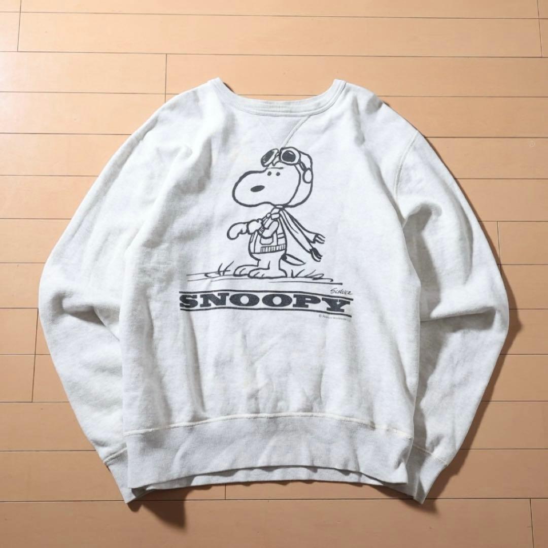Buzz Rickson’s × SNOOPY 両面プリント スウェット L