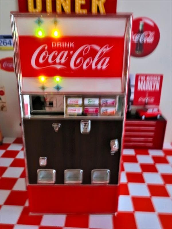 絶版★コカコーラ オールドビンテージ 自販機型 バンク 音楽＆効果音