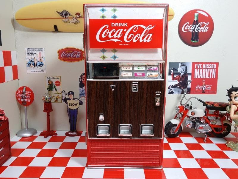 絶版★コカコーラ オールドビンテージ 自販機型 バンク 音楽＆効果音