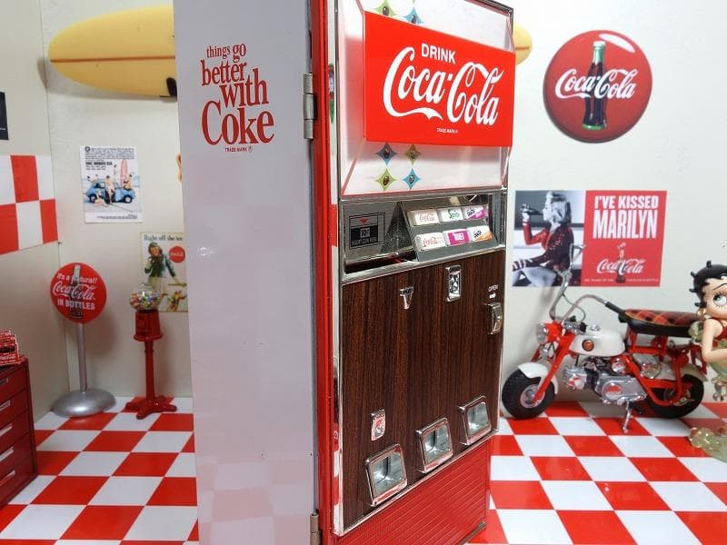 絶版★コカコーラ オールドビンテージ 自販機型 バンク 音楽＆効果音