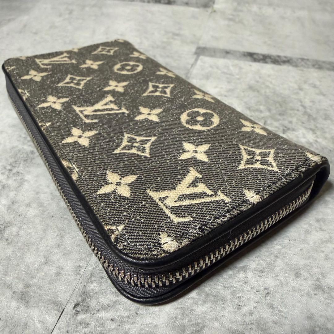 LOUIS VUITTON 長財布　デニム　グレーM81858 モノグラム