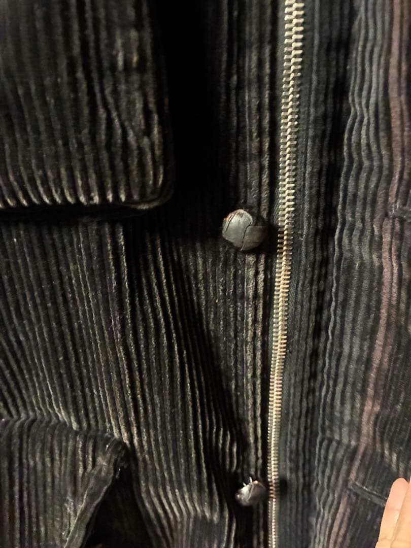 01AW ナンバーナイン　スタンダード期　モーターサイクルジャケット　ブラック