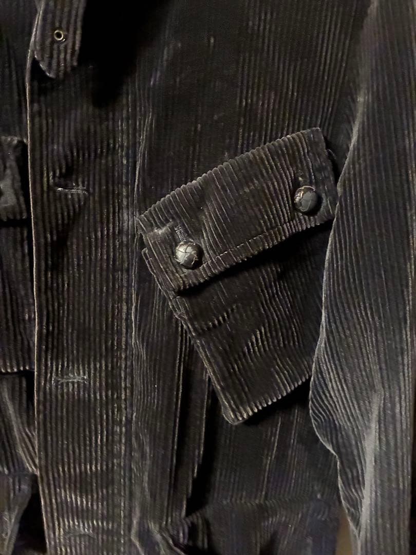 01AW ナンバーナイン　スタンダード期　モーターサイクルジャケット　ブラック