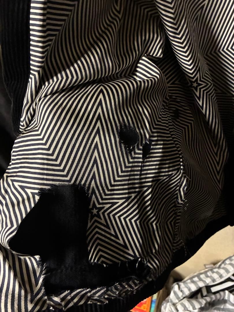 01AW ナンバーナイン　スタンダード期　モーターサイクルジャケット　ブラック